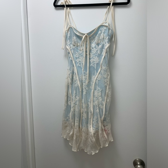 NWT Cider Floral Lace Mini Dress XXS - Picture 2 of 6